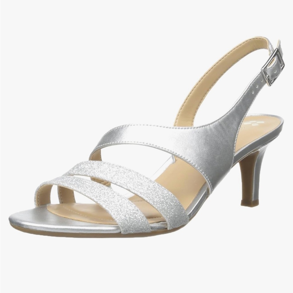 Silver shoes for evening wear